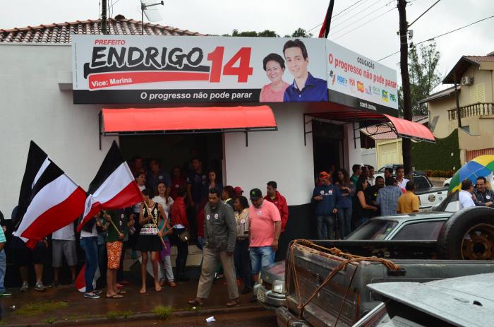 Candidato Endrigo Bertin inaugura seu comitê eleitoral de prefeito - Foto: Portal NC