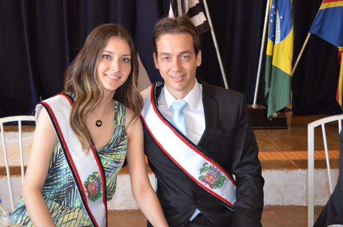 Prefeito Endrigo Bertin e sua esposa Marcela Bertin - Foto: Samuel da Silva